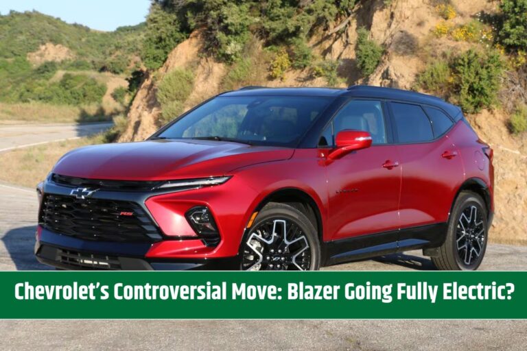 Chevrolet’s Controversial Move: Blazer Going Fully Electric?