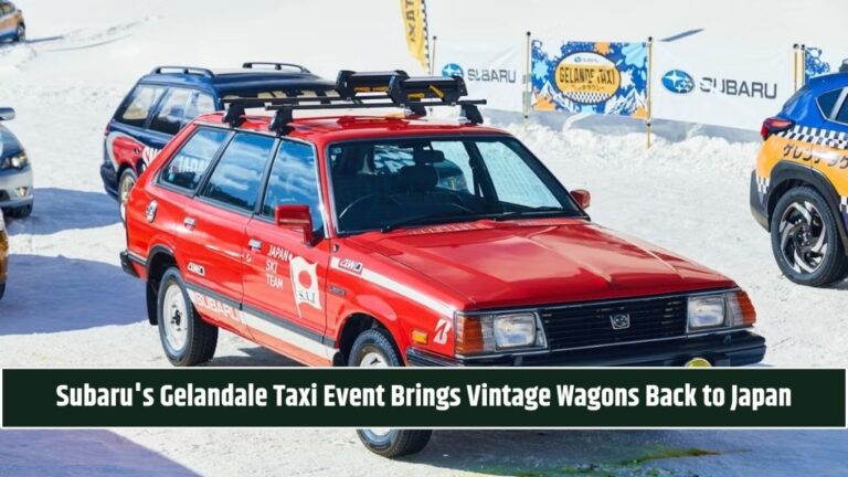 Subaru's Gelandale Taxi Event Brings Vintage Wagons Back to Japan