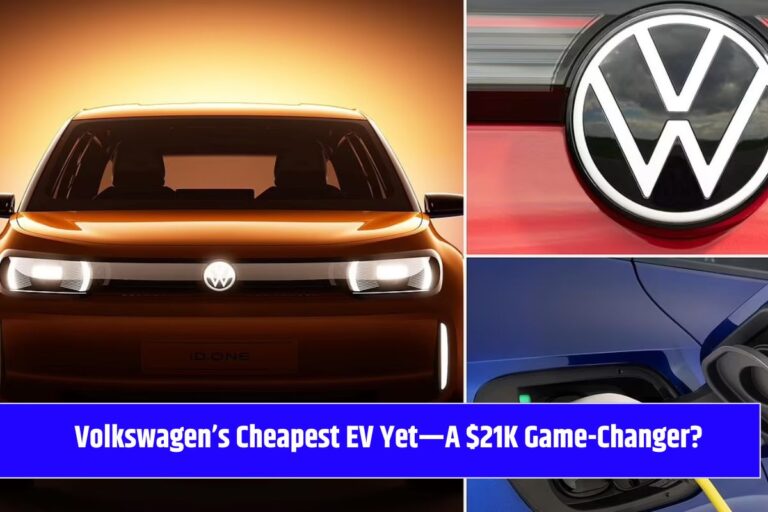 Volkswagen’s Cheapest EV Yet—A $21K Game-Changer?